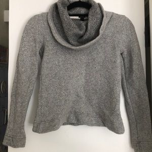 J crew gray cowl neck sweater